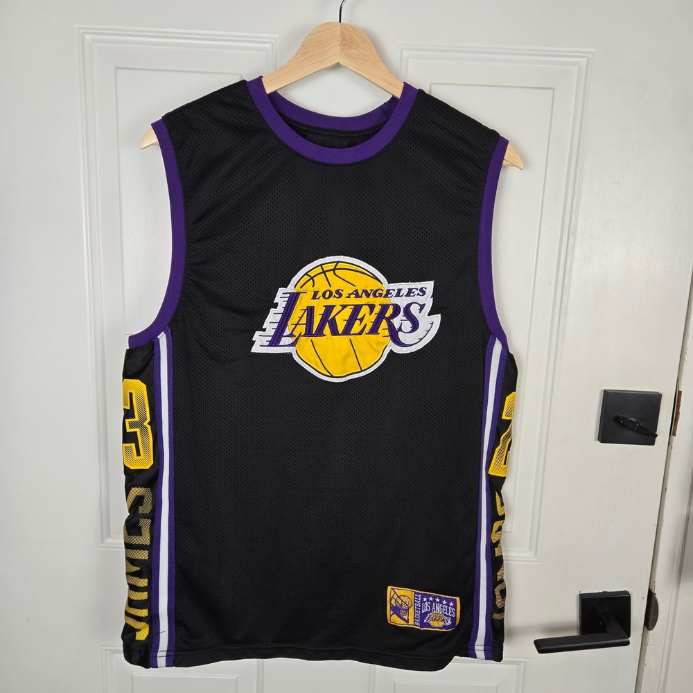 NBA LA Lakers Lebron James #23 Jersey Mens Small Black Purple Gold‎ Basketball